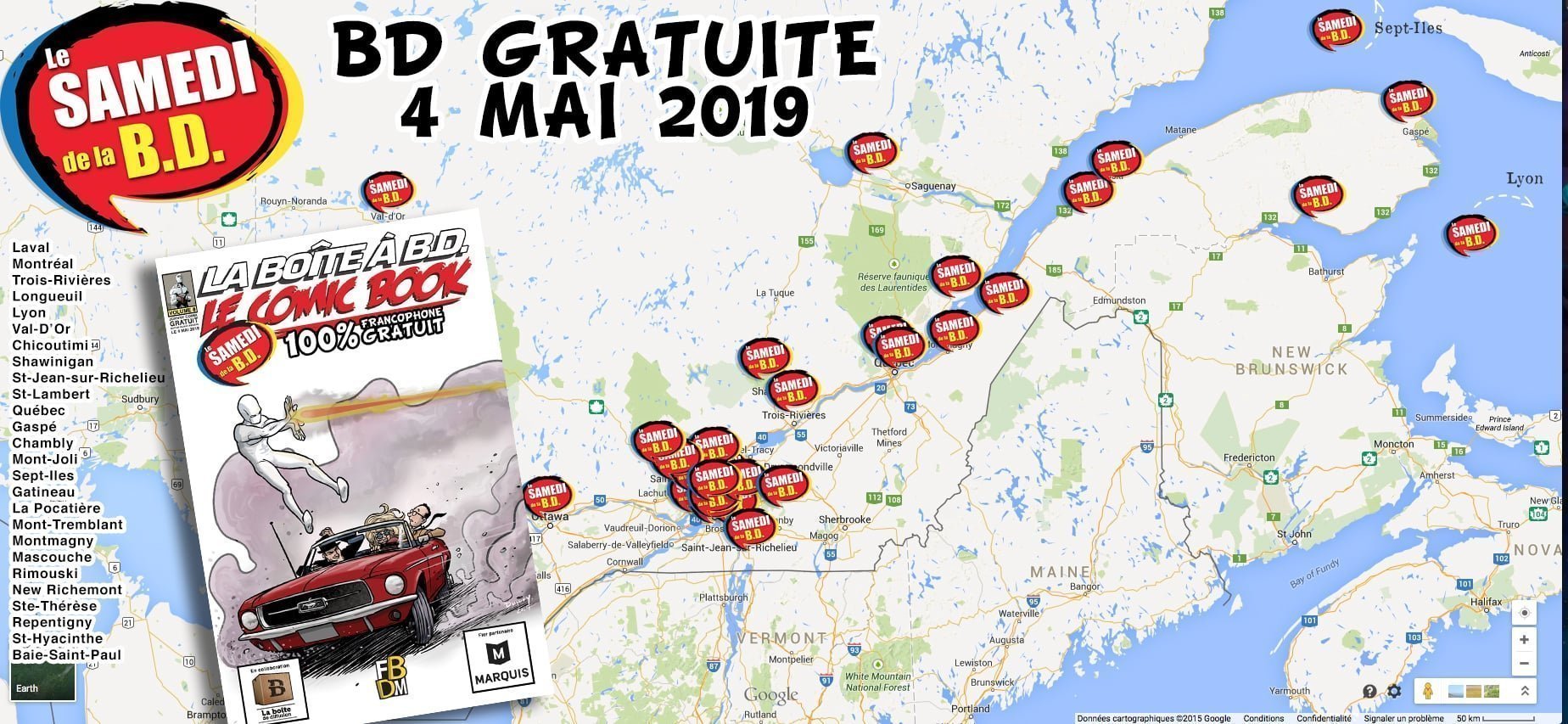 FCBD 2019 QUEBEC MAP